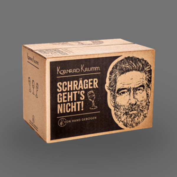 Kartonagen mit Druck